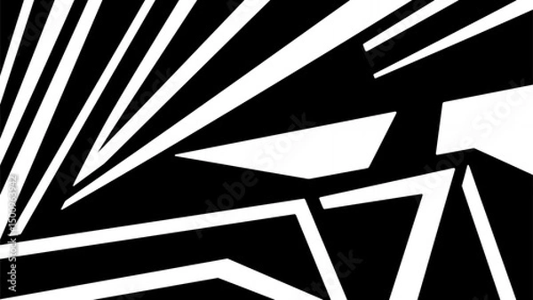 Obraz Futuristic Geometric Interface with Abstract Shapes