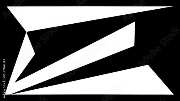 Obraz Futuristic Geometric Interface with Abstract Shapes