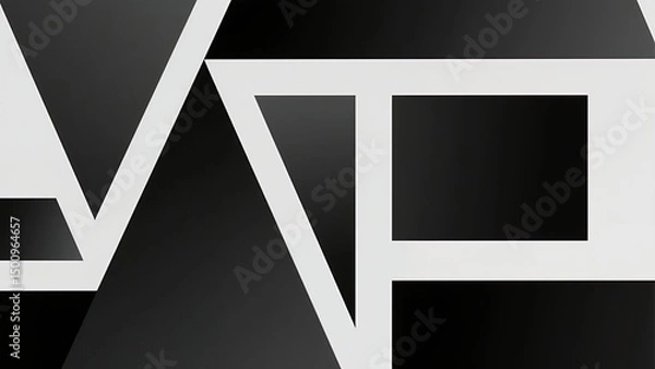 Obraz Futuristic Geometric Interface with Abstract Shapes