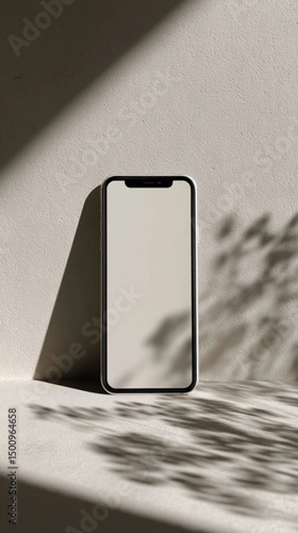 Fototapeta Close up of a mobile phone. Mockup concept