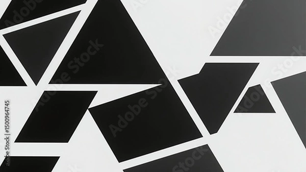 Obraz Futuristic Geometric Interface with Abstract Shapes