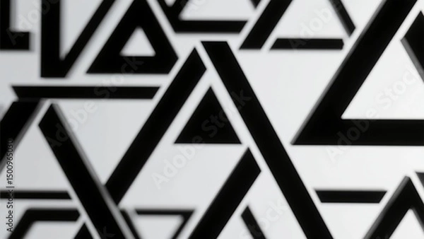 Obraz Futuristic Geometric Interface with Abstract Shapes