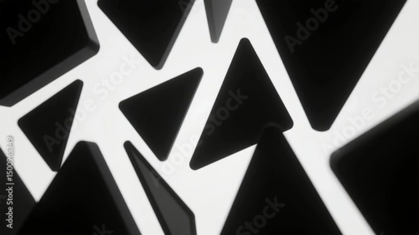 Obraz Futuristic Geometric Interface with Abstract Shapes