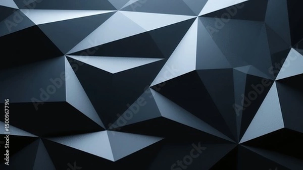 Obraz Futuristic Geometric Interface with Abstract Shapes