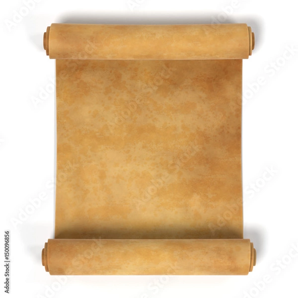 Obraz realistic 3d render of scroll