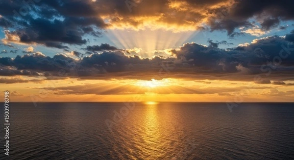 Obraz sunset over the ocean