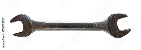 Fototapeta rusty wrench key isolated