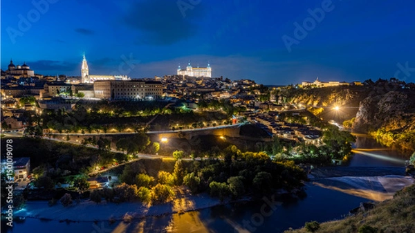 Obraz Toledo in der blauen Stunde
