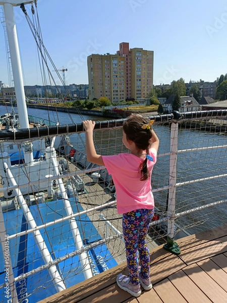 Obraz Russia, Kaliningrad - September 1, 2024: Buildings and architecture, Pregolya River. View on the Museum-Reserve "Museum of the World Ocean"