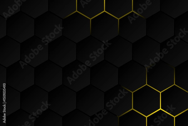 Fototapeta abstract background with hexagons