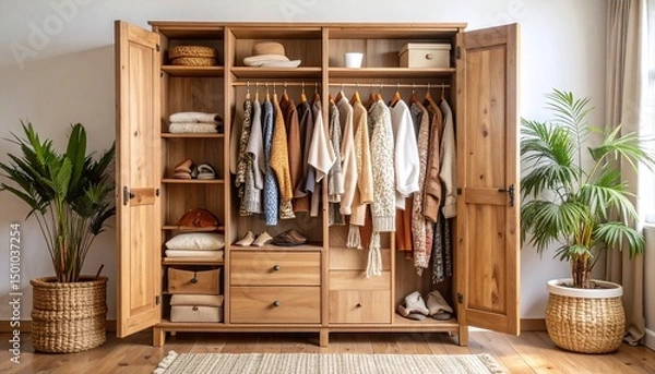 Obraz wooden kitchen interior