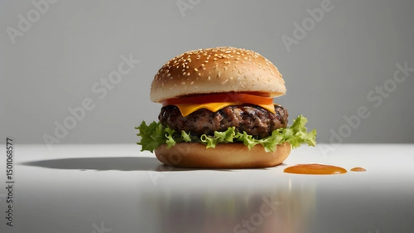 Obraz Burger on a Plate
