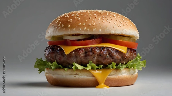 Obraz Burger on a Plate