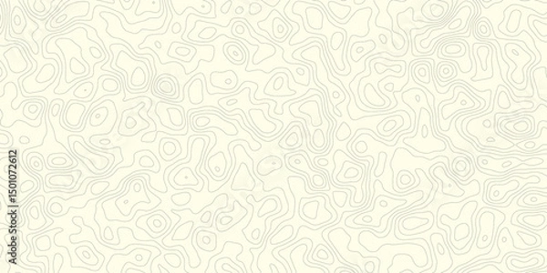 Fototapeta Abstract cartography artistic map topographic contour in lines and contours topo design illusions.