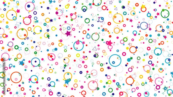 Fototapeta BrigBright geometric shapes on a transparent backgroundht geometric shapes on a transparent background
