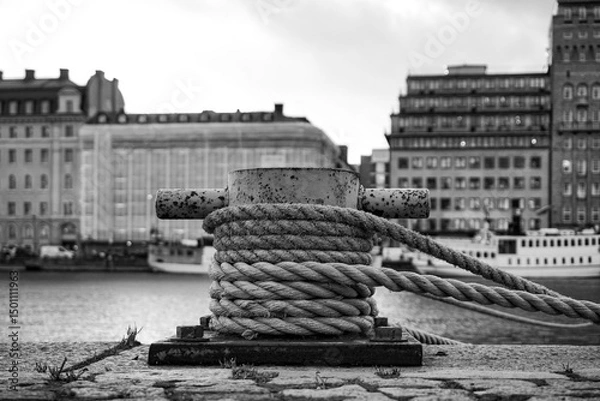 Obraz Close up of a bollard