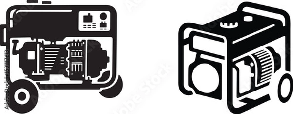 Obraz Industrial Portable Generator icon