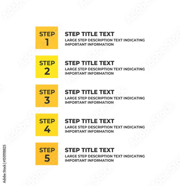 Fototapeta set of vector plates infographic template with your description text