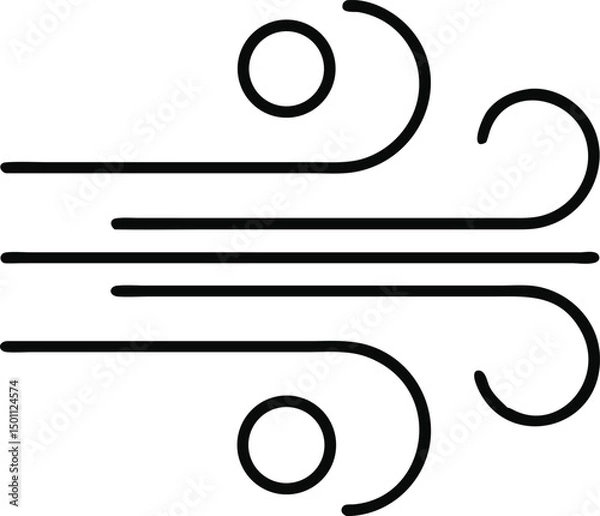 Obraz Wind Flow Icon