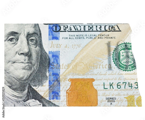 Obraz Dollar map North Dakota state shape