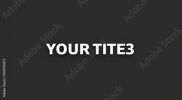Fototapeta Your Title Text on Dark Background