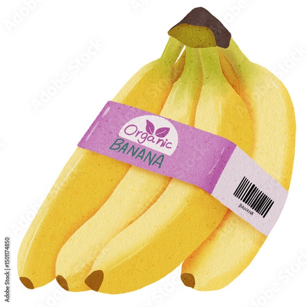 Fototapeta banana package