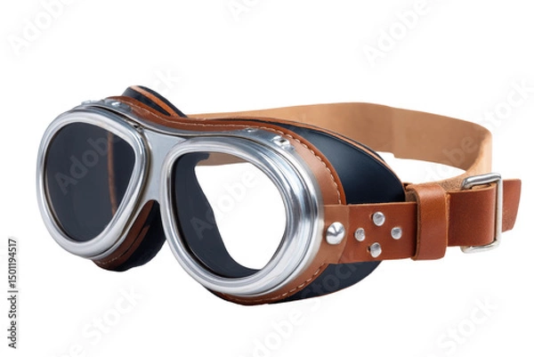 Obraz Steampunk-esque goggles isolated on transparent background