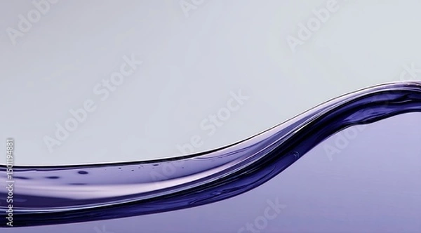Fototapeta Fluid purple wave on a gradient background