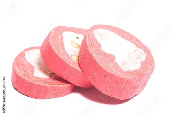 Obraz Piece of tasty halva isolated on white