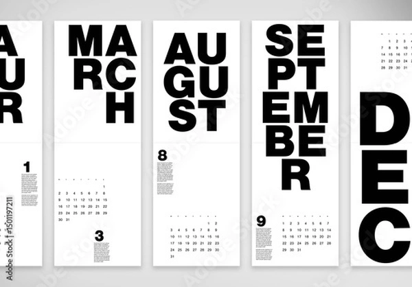 Obraz Bold 2026 Wall Calendar