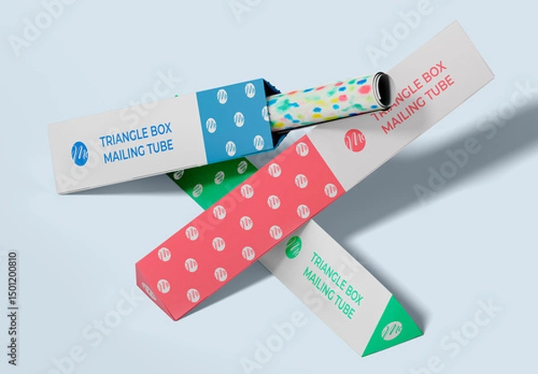 Obraz Triangle Mailing Tubes with Poster Set
