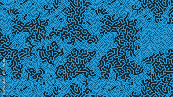 Obraz organic Turing reaction diffusion seamless pattern
