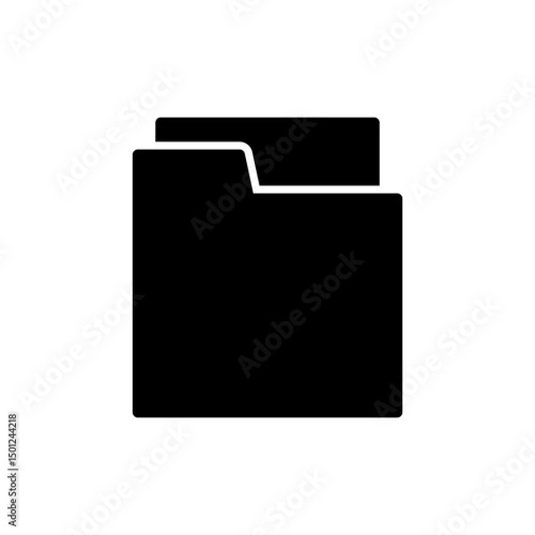 Obraz Folder icon symbol for apps and websites. folder sign and symbol. archive