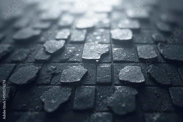 Fototapeta Subtle grayscale gradient squares forming a grid, block, gradient, abstract pattern
