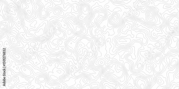 Fototapeta 	
Black and white lines seamless Topographic map patterns, topography line map. Vintage outdoors style. The stylized height of the topographic map contour in lines and contours isolated on transparent