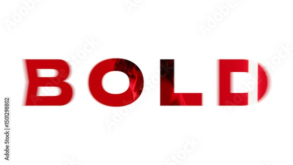 Obraz Cut Out Dynamic Bold Titles