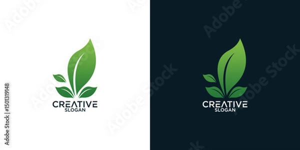 Obraz leaf logo design vector