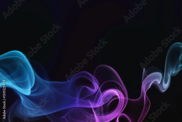 Obraz Colored Witch Smoke Overlays with Mystical Fog Effects, Ethereal Color Transitions, and Magical Texture Patterns – Enchanting Design for Fantasy and Creative Projects