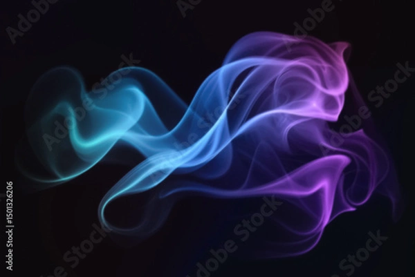 Obraz Colored Witch Smoke Overlays with Mystical Fog Effects, Ethereal Color Transitions, and Magical Texture Patterns – Enchanting Design for Fantasy and Creative Projects