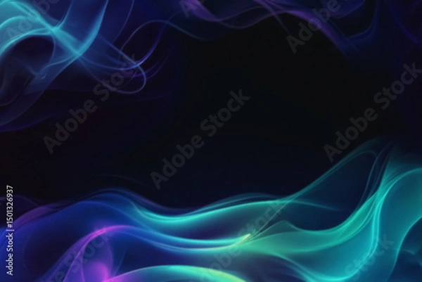 Obraz Colored Witch Smoke Overlays with Mystical Fog Effects, Ethereal Color Transitions, and Magical Texture Patterns – Enchanting Design for Fantasy and Creative Projects