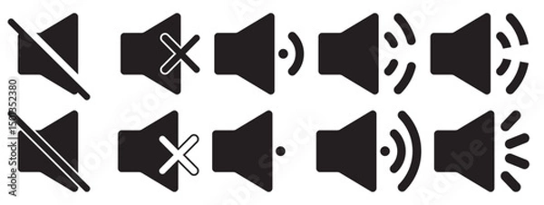 Obraz Volume Control Icon Set