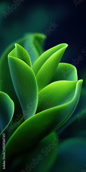 Obraz Closeup of Plant created with Generative AI Technology, ai, generative