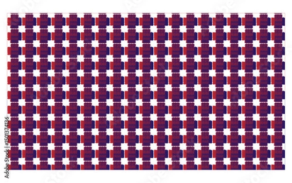 Obraz vector illustration of a heart pattern