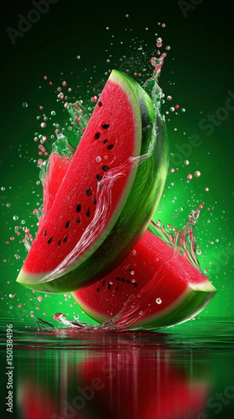 Obraz Watermelon created with Generative AI Technology, ai, generative