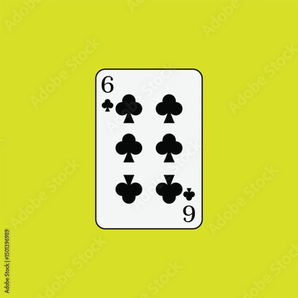 Obraz Playing card poker icon vector logo template illustration