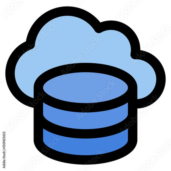 Obraz Cloud Storage Icon Element For Design