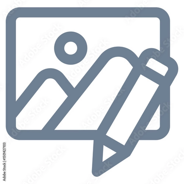 Fototapeta Photo Edit Icon Element For Design