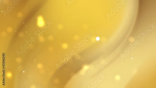 Obraz Gold abstract background with soft glowing particles.