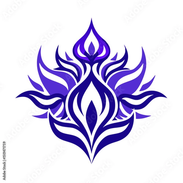 Obraz abstract  flower logo 