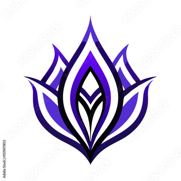 Obraz abstract  flower logo 